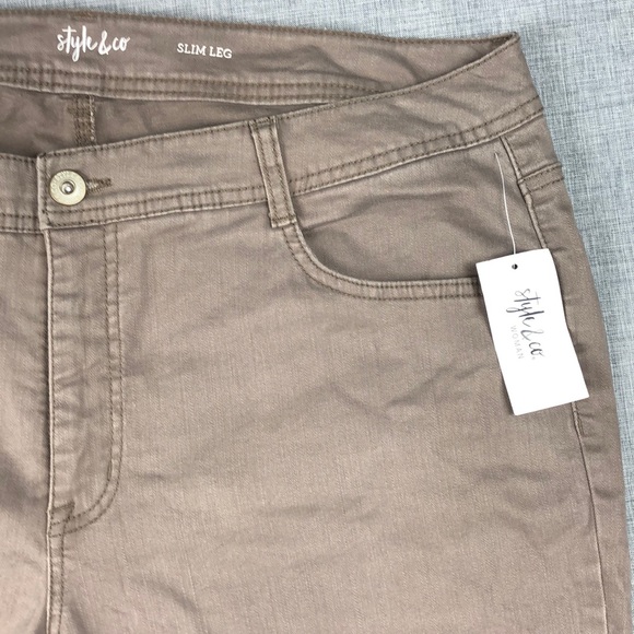 6P 8P 12P Style & Co High Rise Slim Leg Jeans - Picture 3 of 5